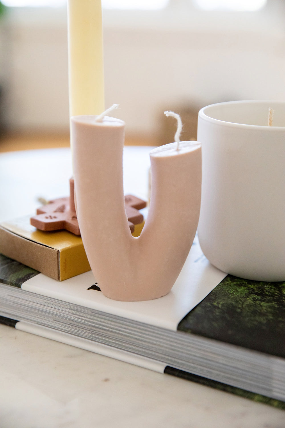 Taupe Curve Candle