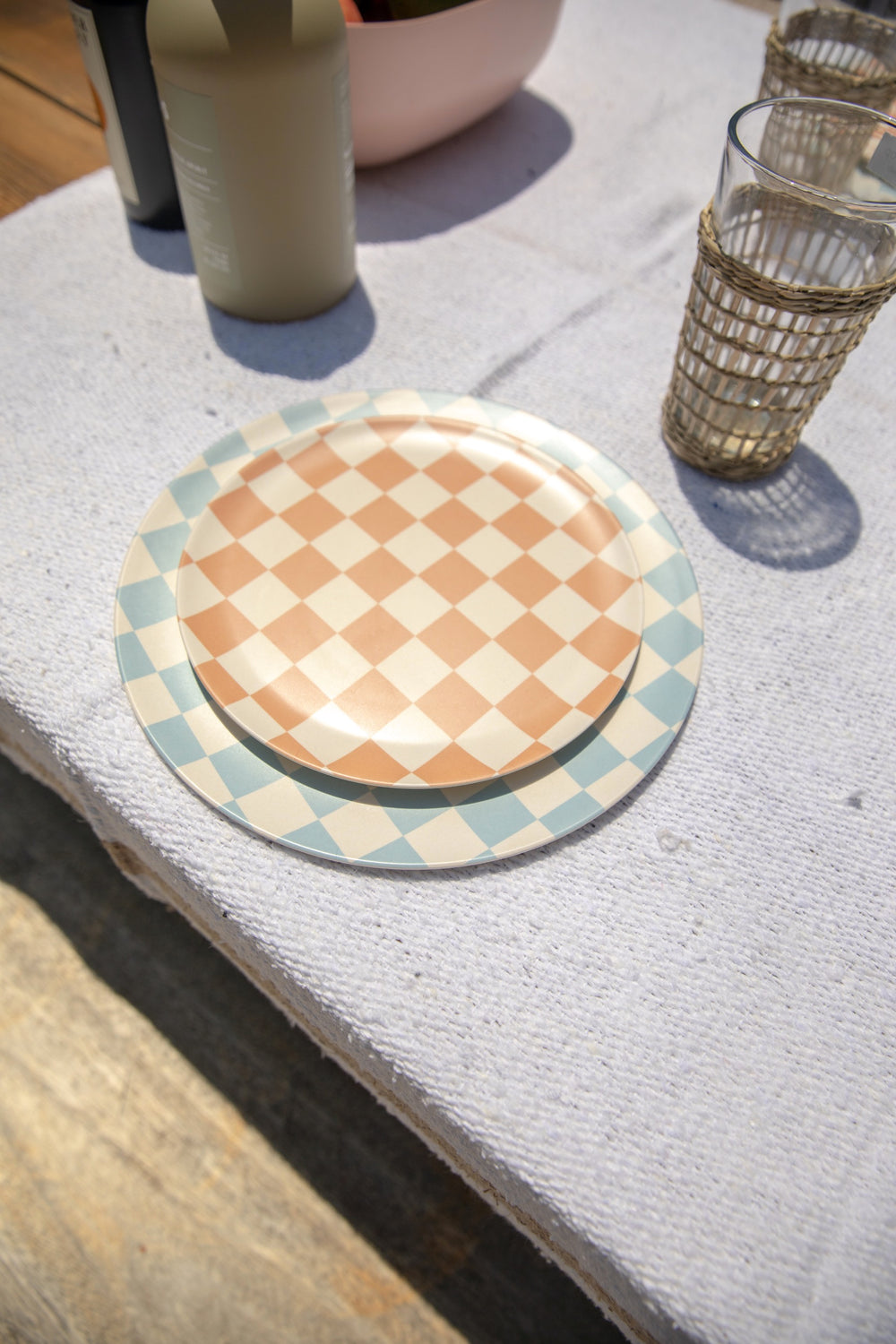 Coco Check Side Plate Set