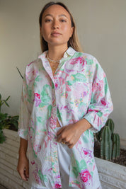Messages Floral Button Down Shirt