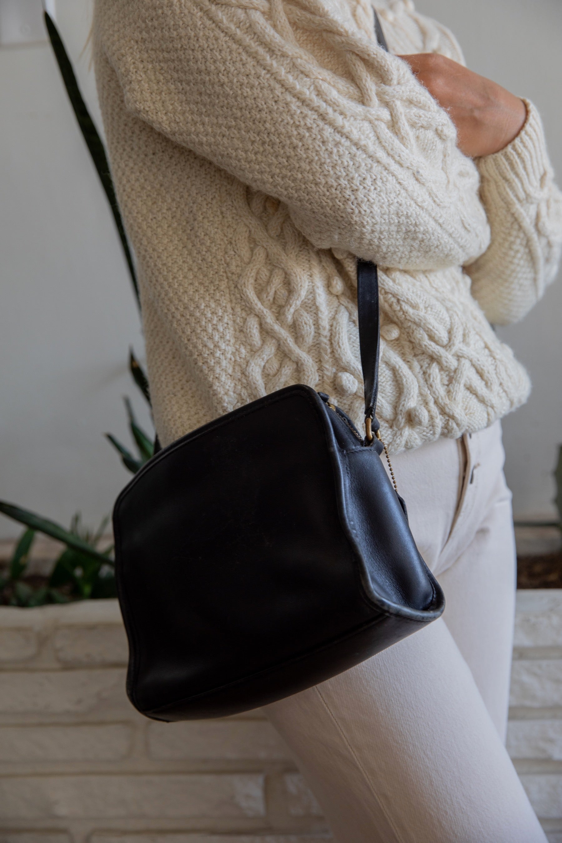 Black Coach Soft Leather Bag