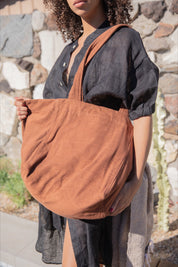 Plain Cocoa Paloma Tote Bag