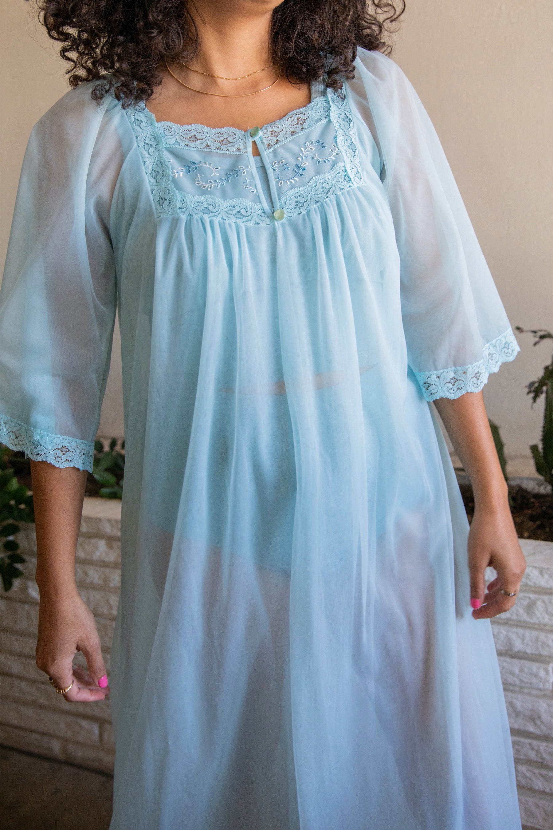 Baby Blue Robe 1960's Baby Blue Robe – Prism Boutique