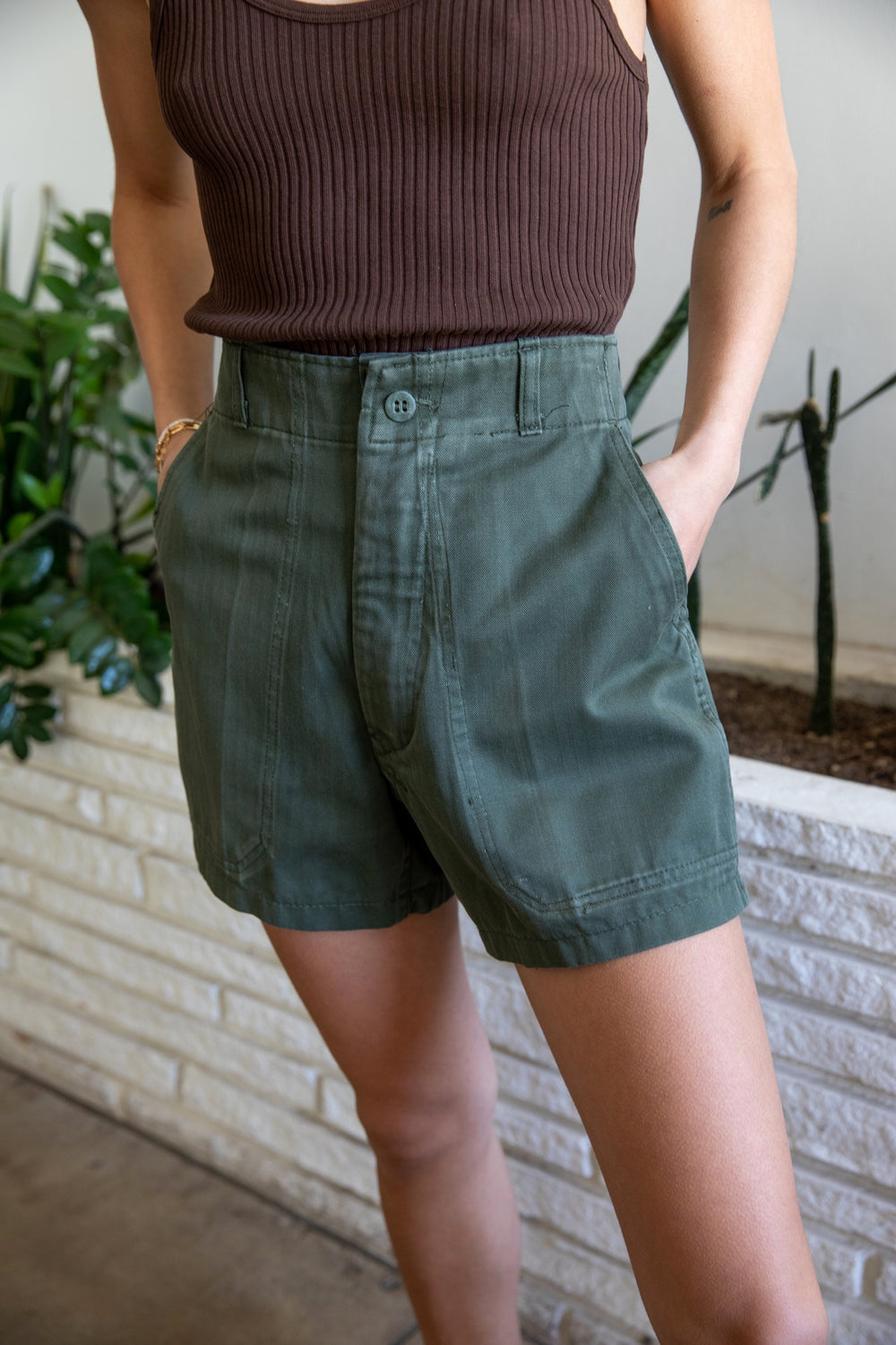 Vintage Army Shorts
