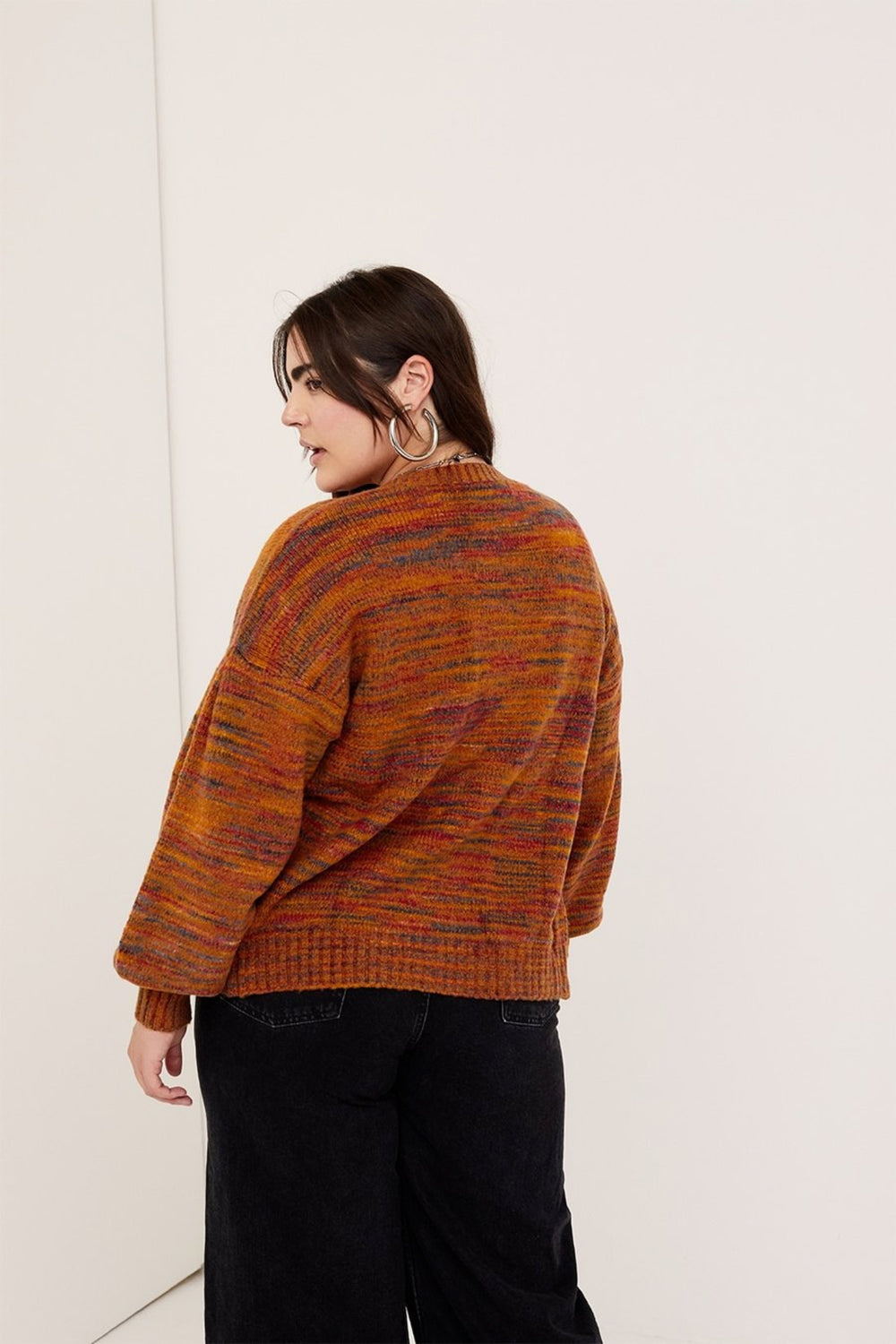 Orange Helena Cardigan
