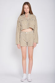Margot Checkered Shorts