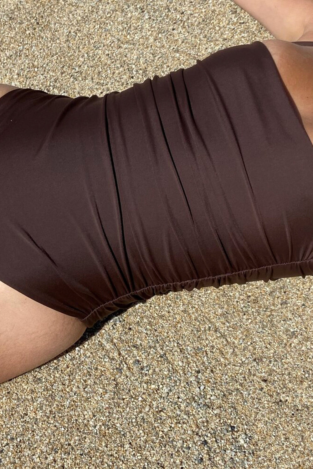 Carob Ruched Maillot