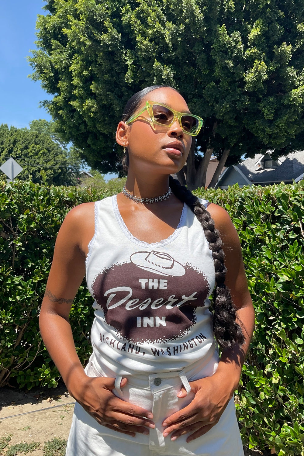 White Desert Inn Lace Tank