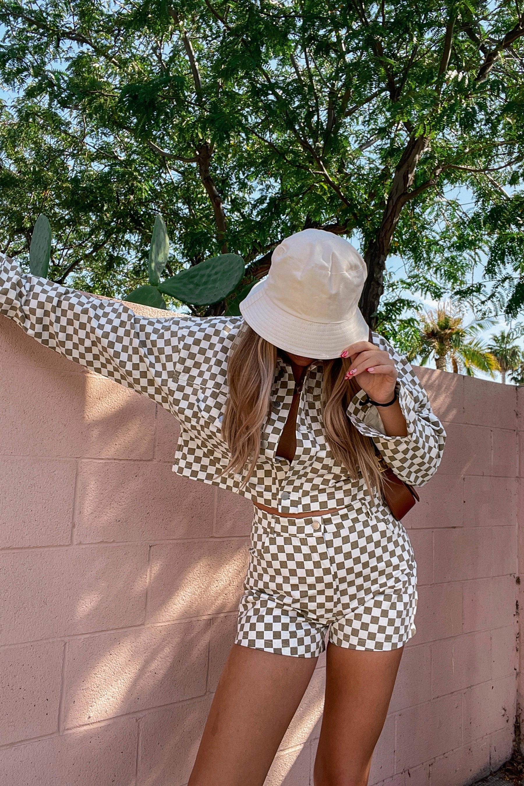 Margot Checkered Shorts