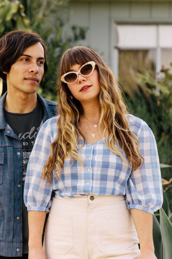 Blue Gingham Maybelle Top