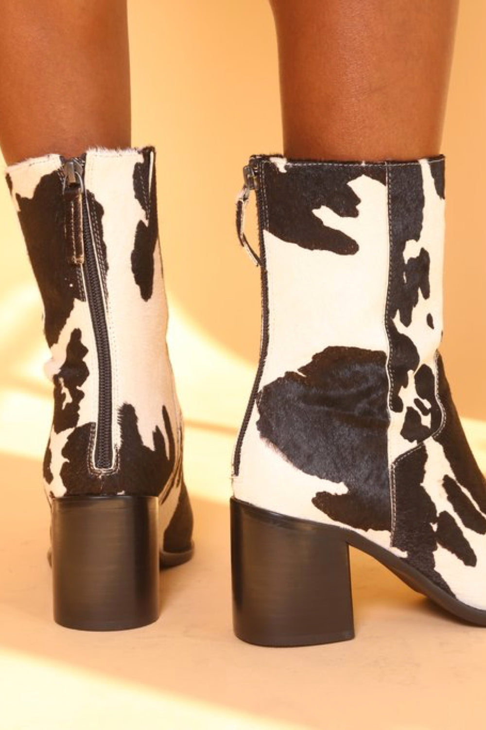 Cow Print Pony Boots