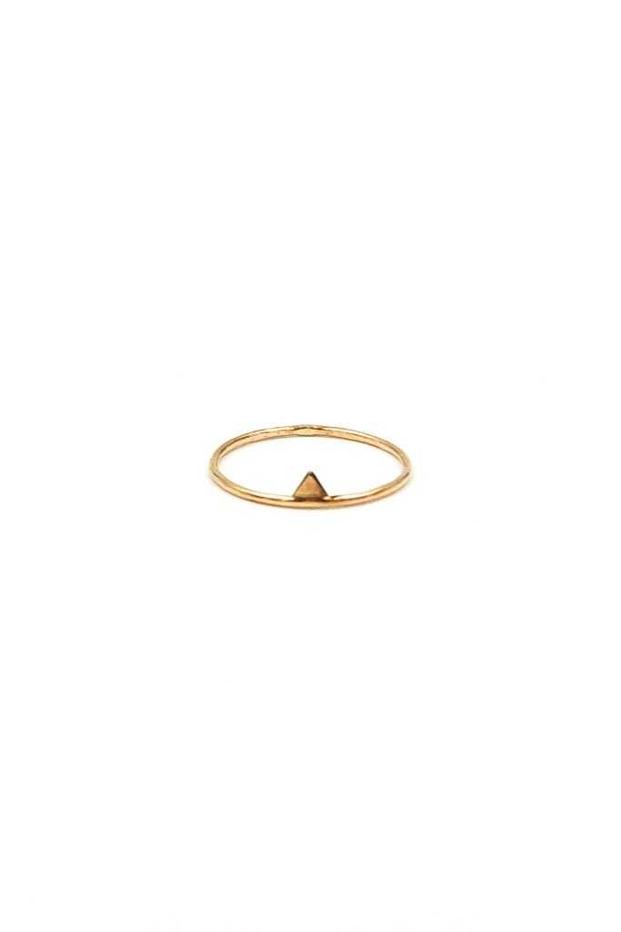 Gold Triangle Stack Ring