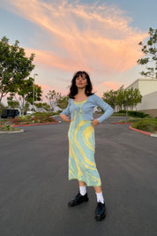 Hockney Dress - Cucumber Cypress