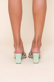 Green Tea Croc Inlow Heel