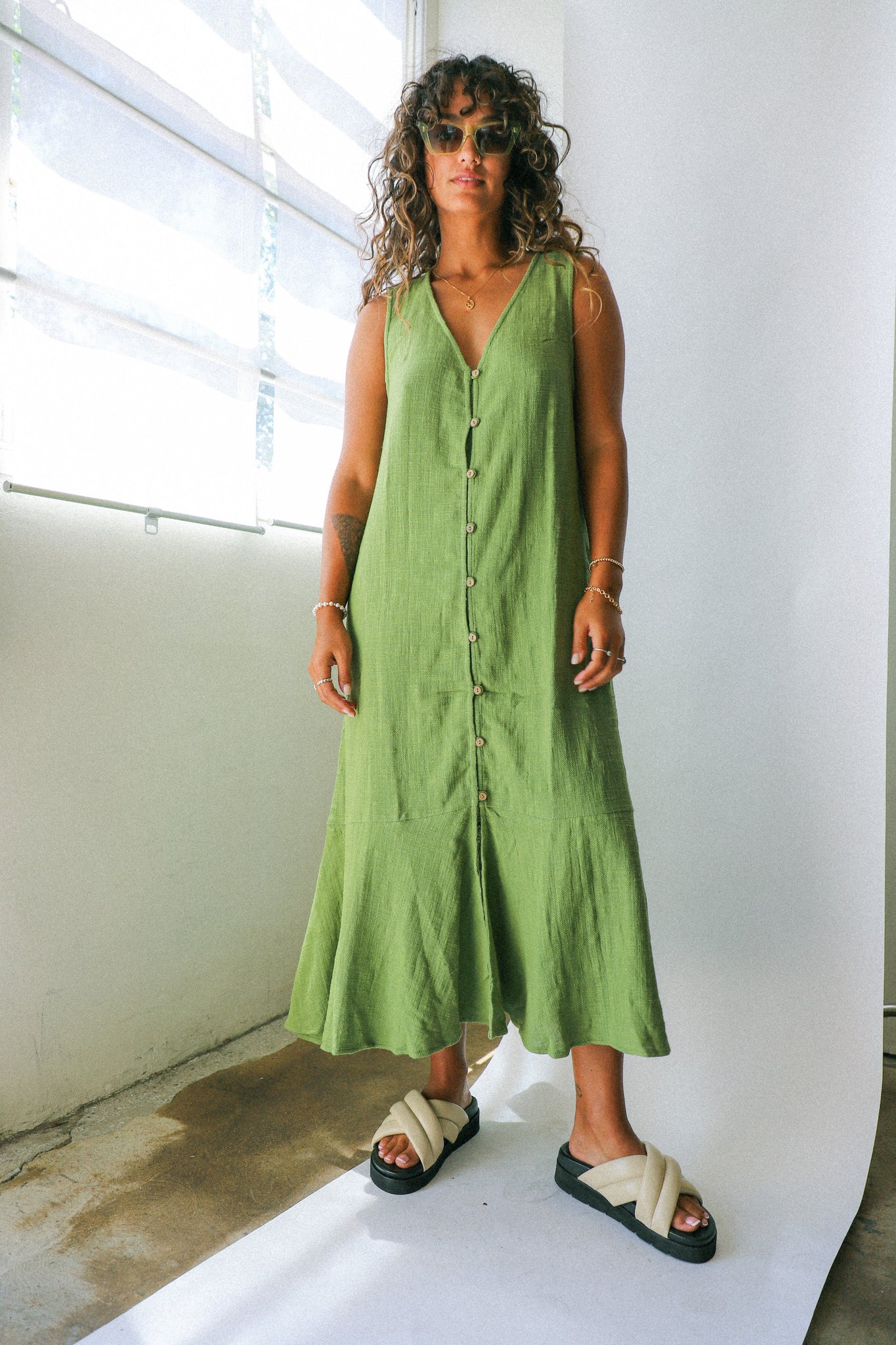 Calla Green Valerie Vest Dress Prism Boutique Calla Green Valerie Vest Dress Prism Boutique