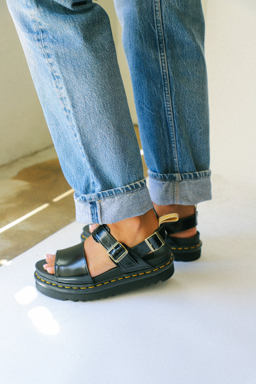 Black Oxford Vegan Voss Sandal Prism Boutique