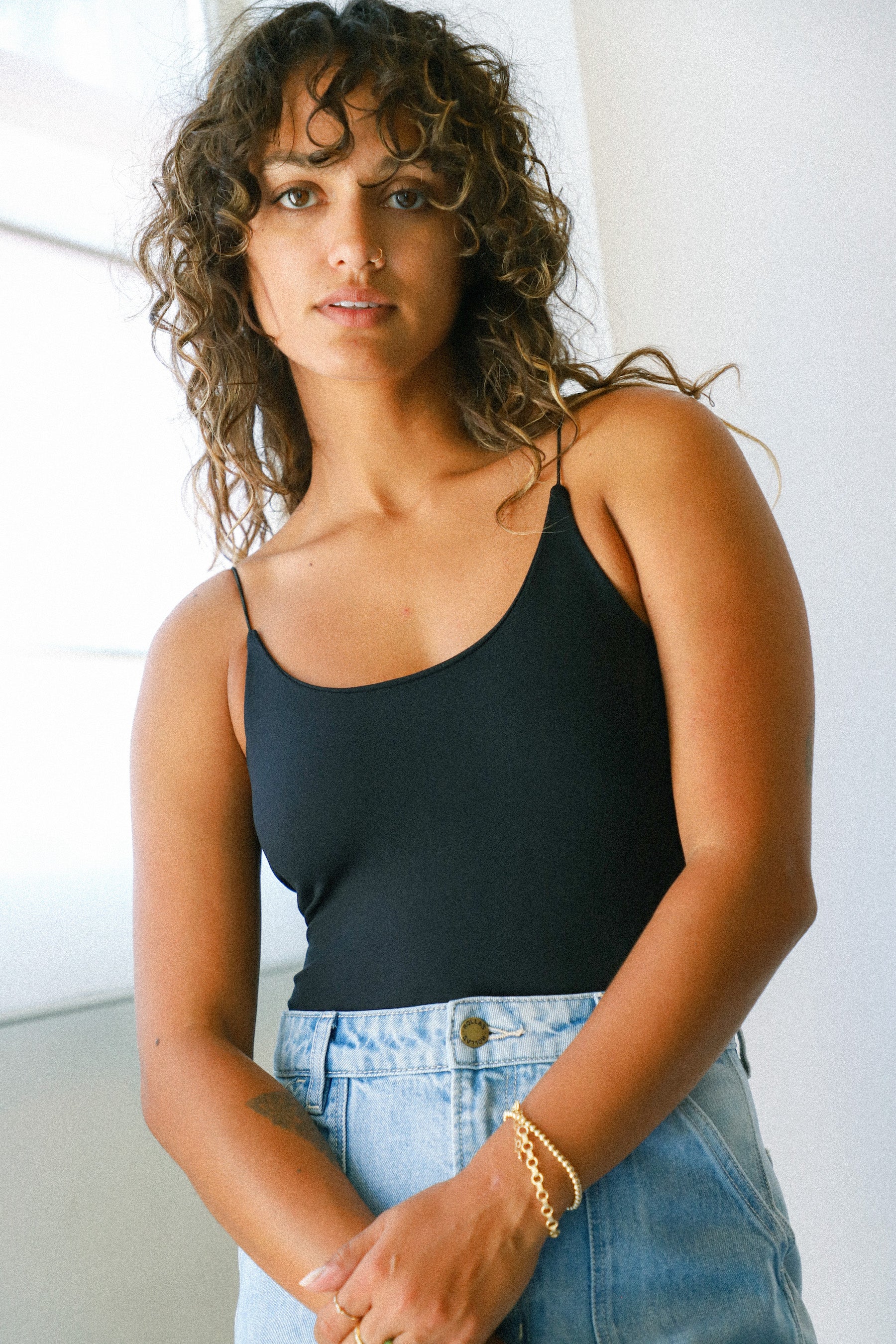 Black Offline Seamless Bodysuit