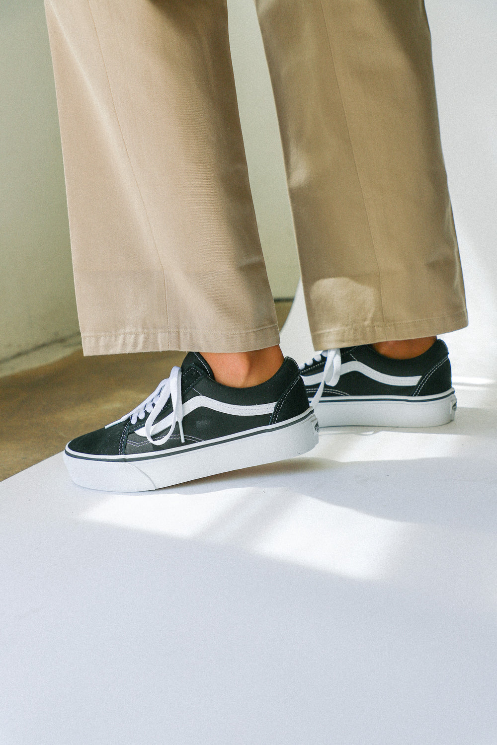 Black Vans Old Skool Platform Prism Boutique