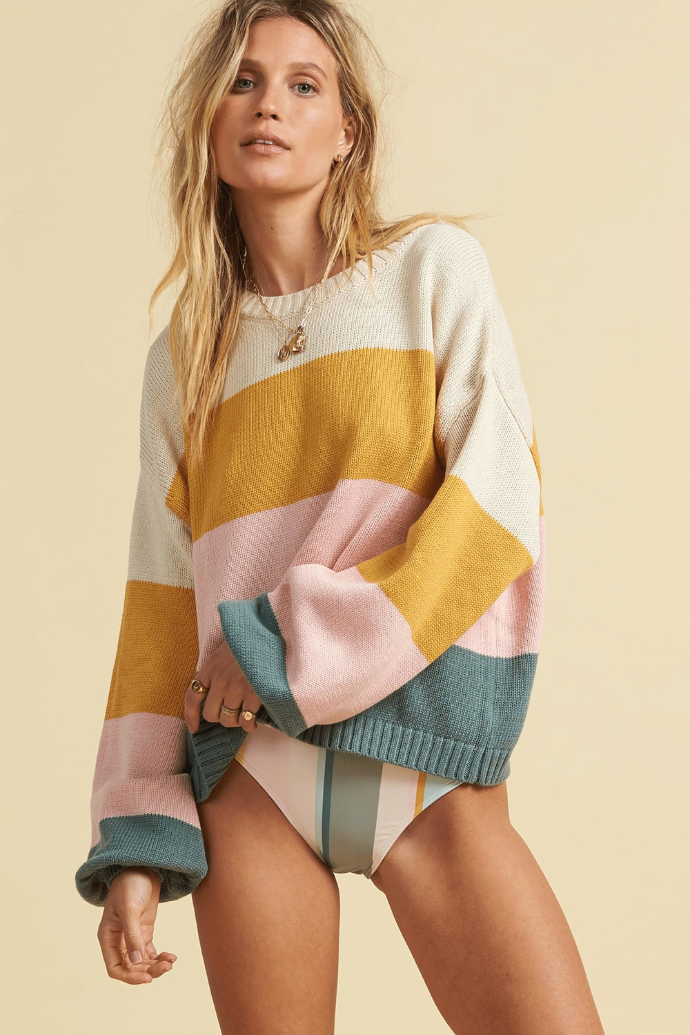 Bright Gold Day Drifter Sweater