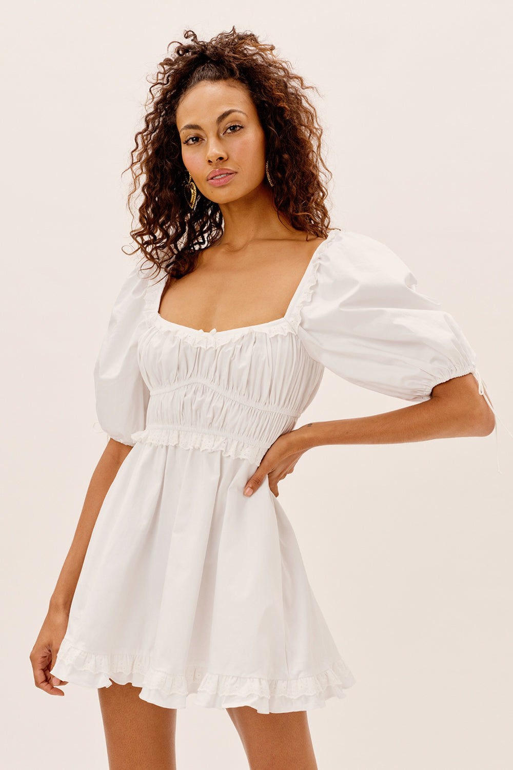 Ivory Jackson Mini Dress