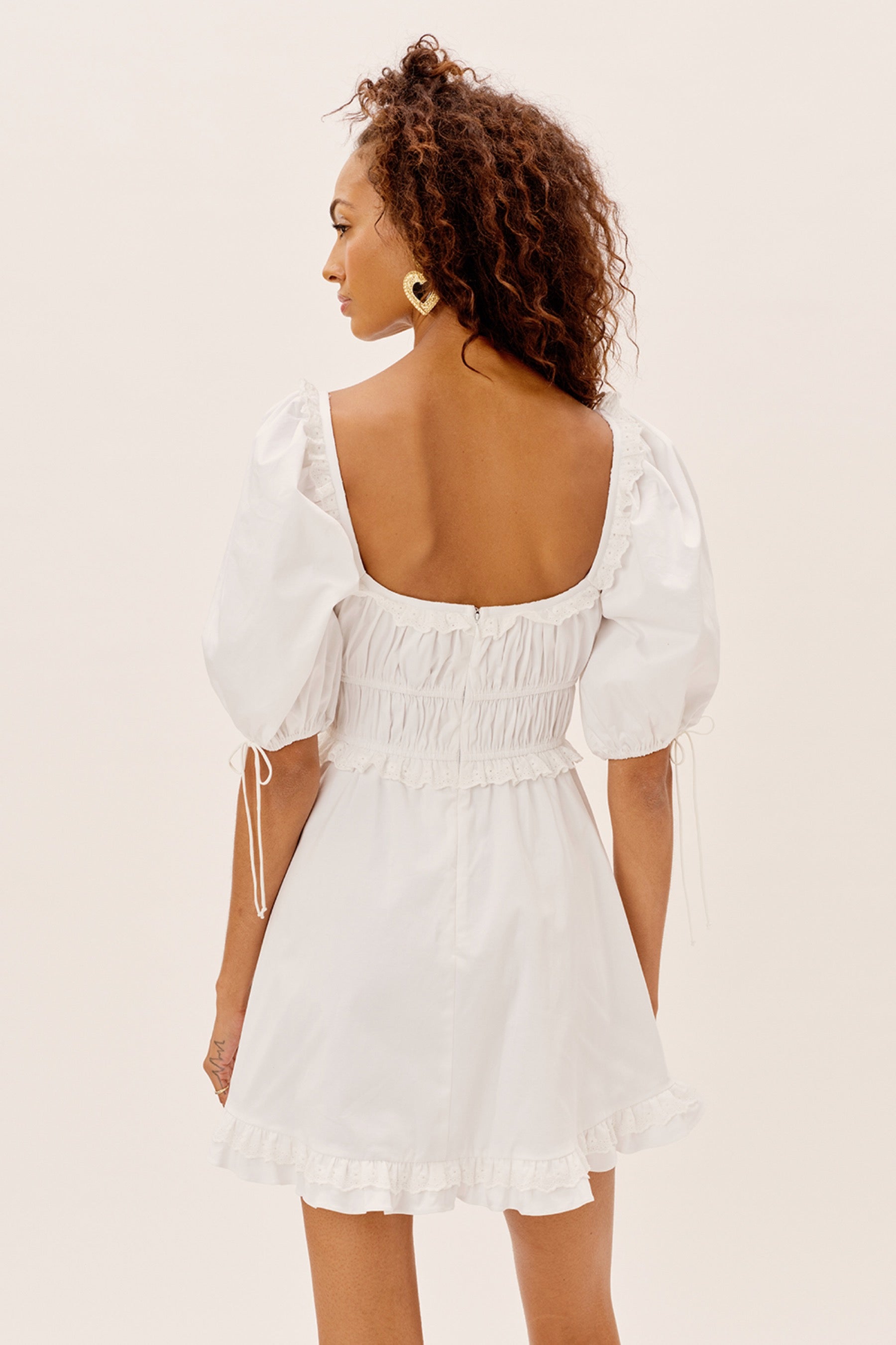 Ivory Jackson Mini Dress