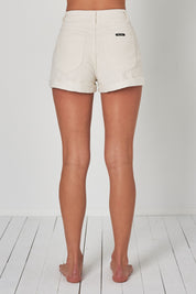 Off White Cord Dusters Shorts