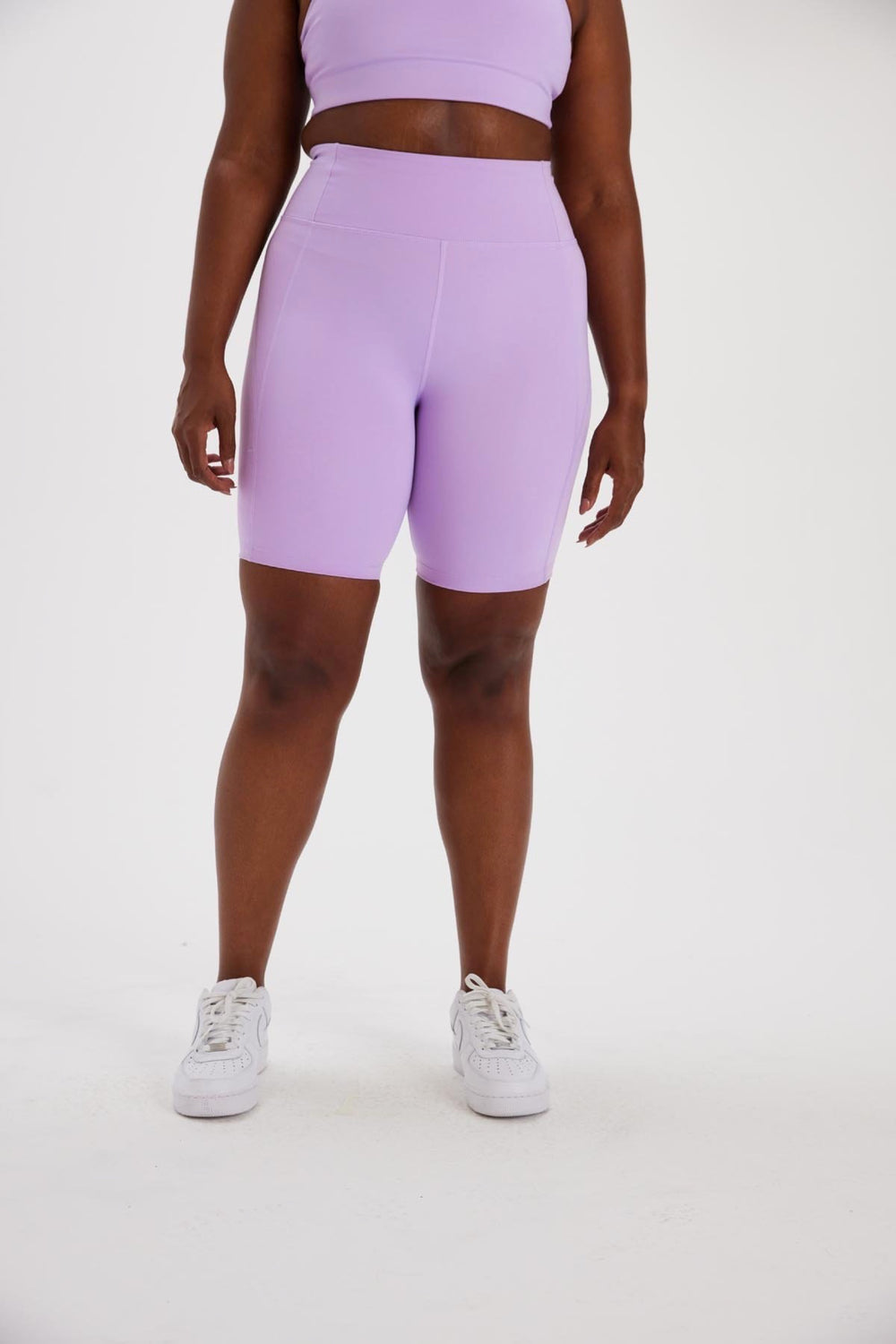 Lilac High-Rise Bike Short