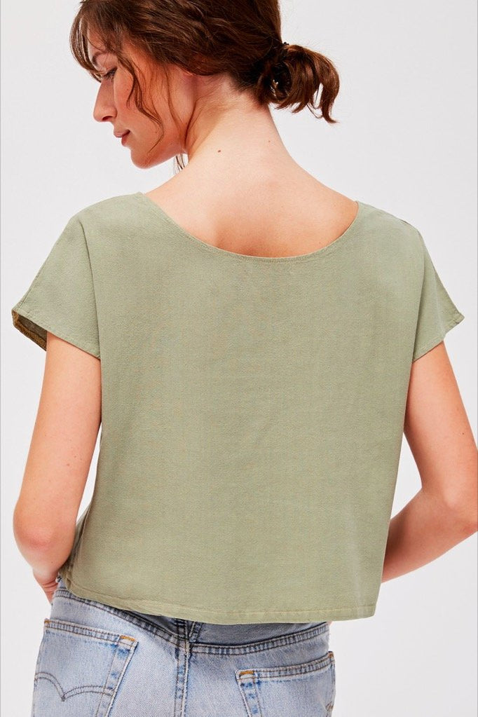 Aloe Reversible Silk Top