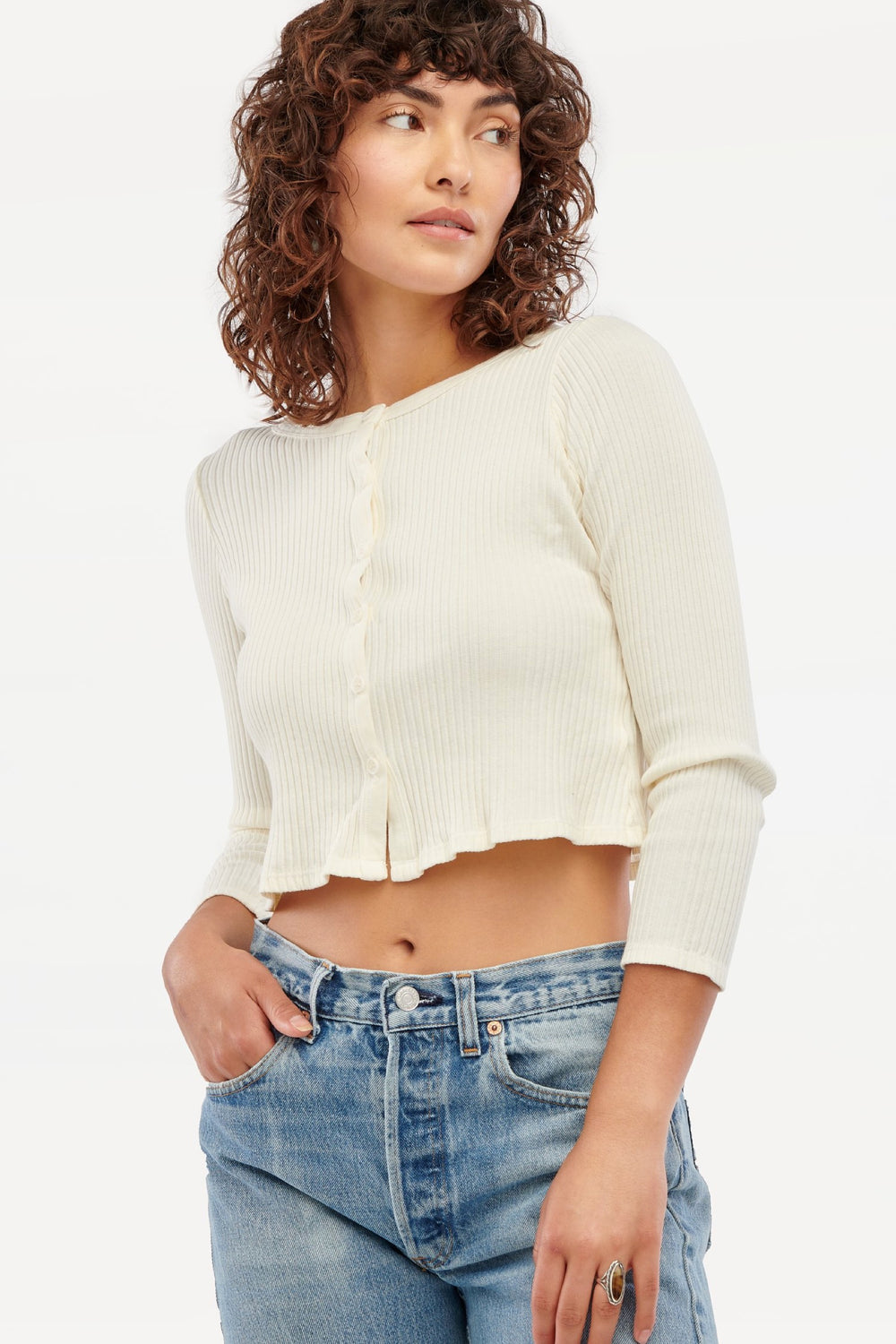 Oatmilk Lucy Cardigan