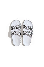 White Leopard Sandal