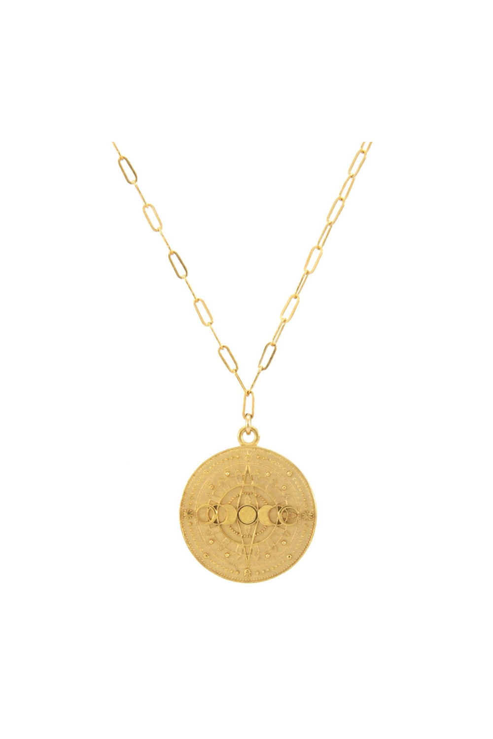 Gold Lunar Phases Necklace