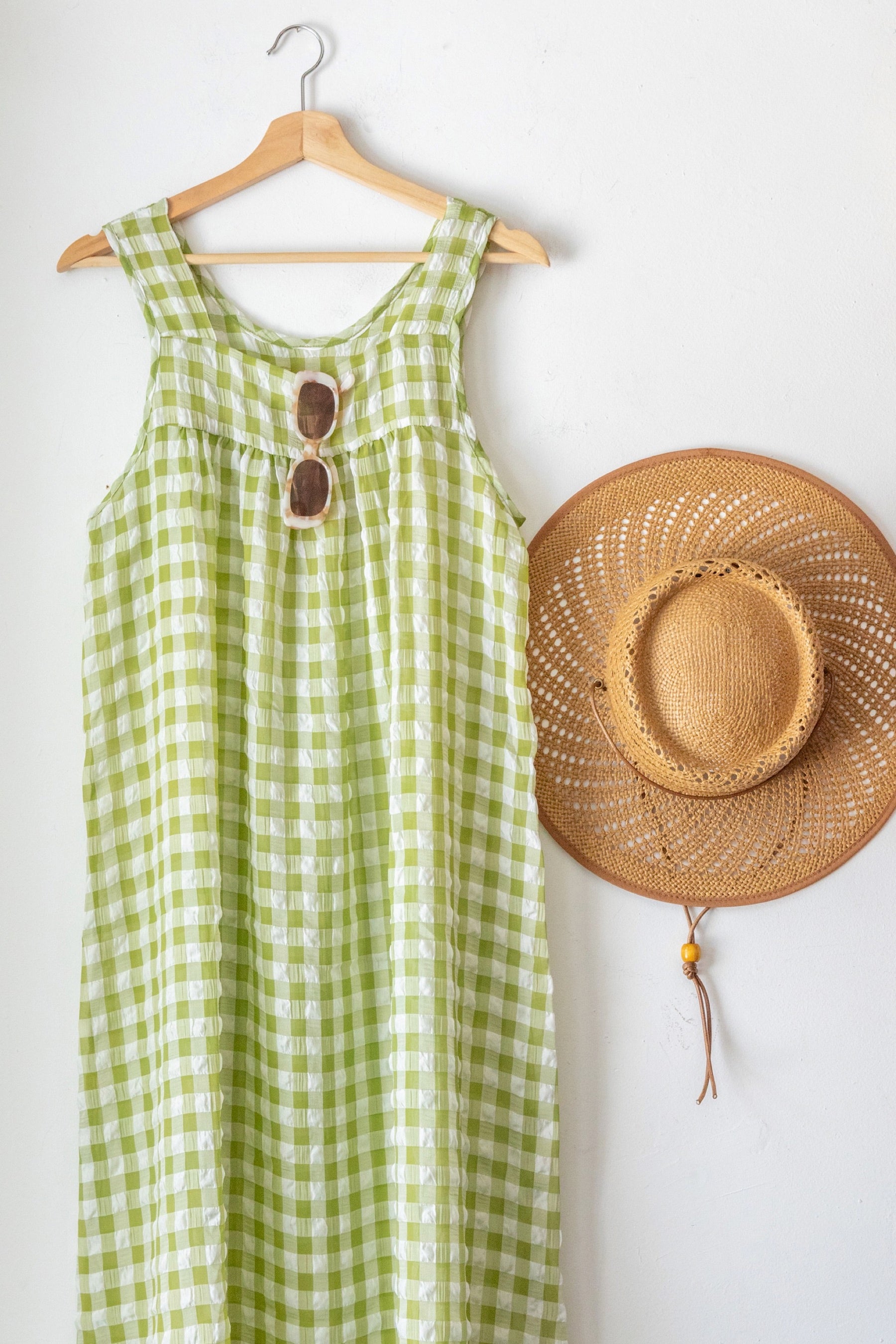 Olive Gingham Dahlia Dress Prism Boutique Olive Gingham Dahlia Dress Prism Boutique