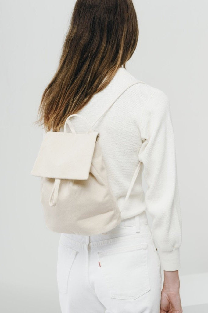 Natural Canvas Mini Backpack