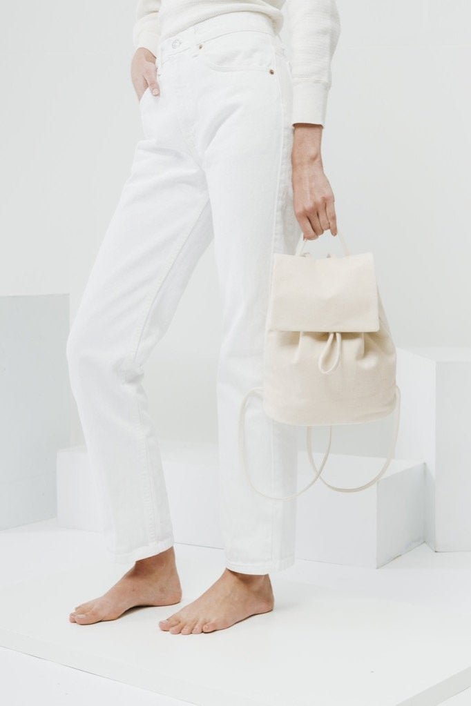 Natural Canvas Mini Backpack