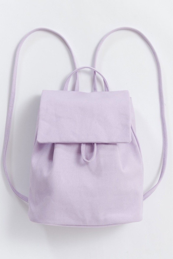 Lilac Canvas Mini Backpack