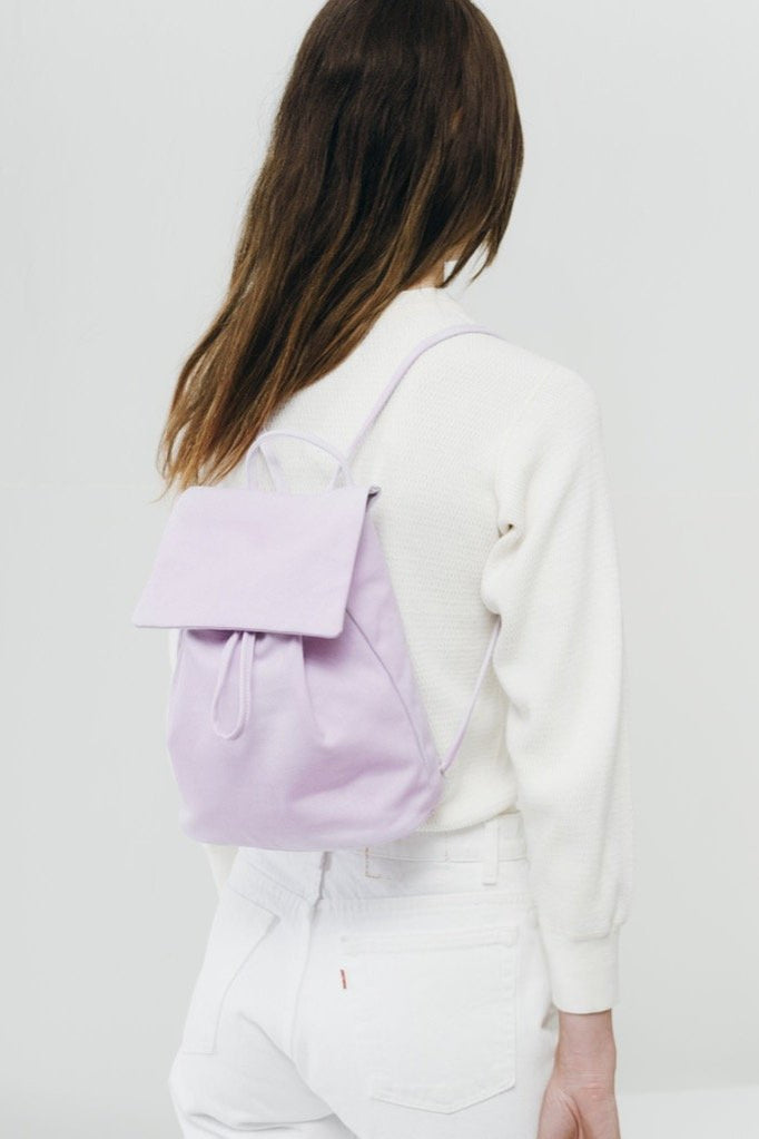 Lilac Canvas Mini Backpack