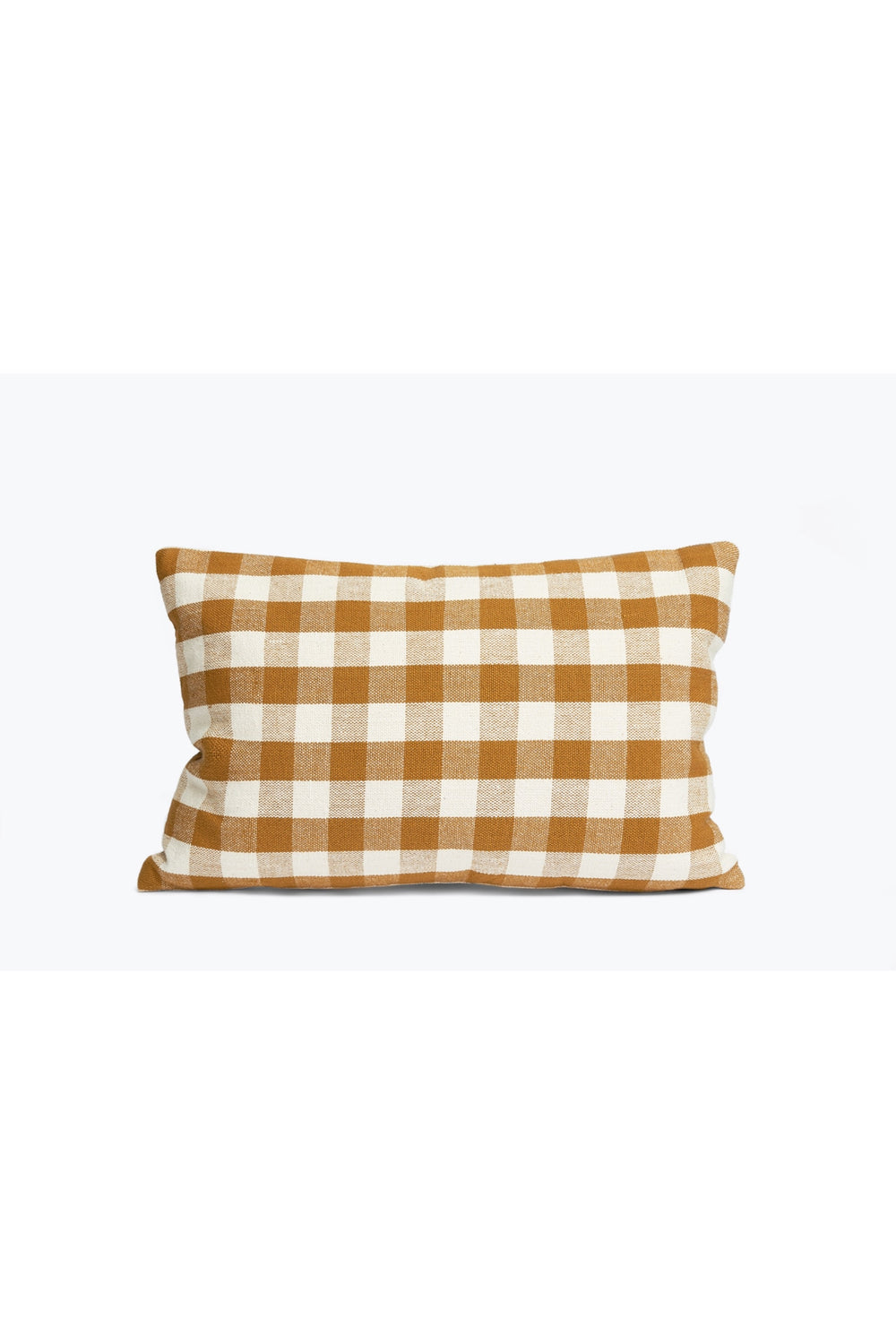 Honey Gingham Lumbar Pillow