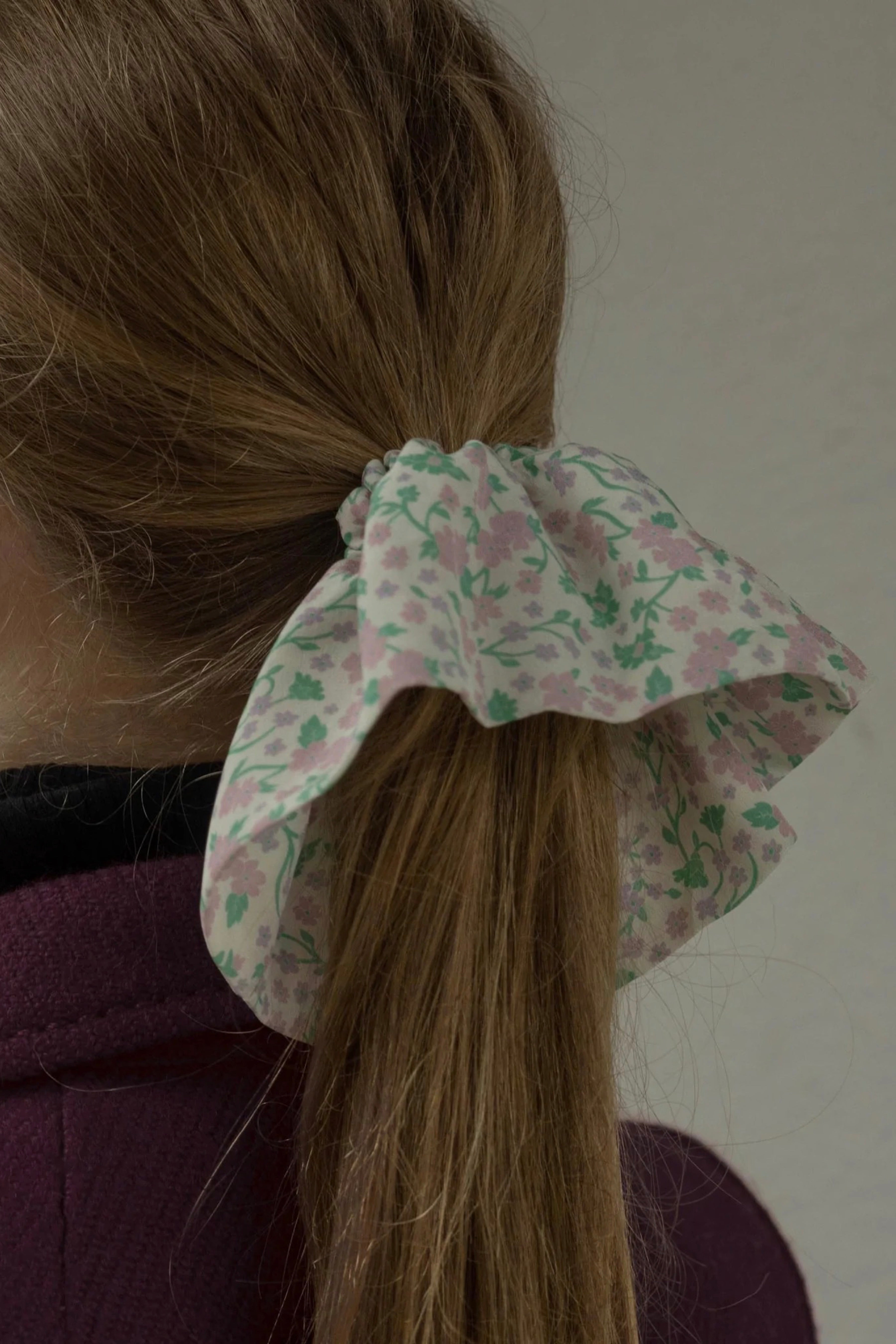 Large Floral Georgia Scrunchie