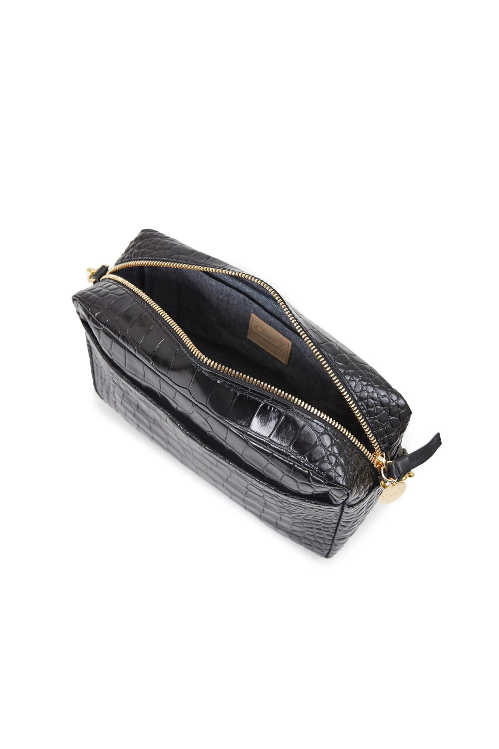 Black Croco Marisol Bag