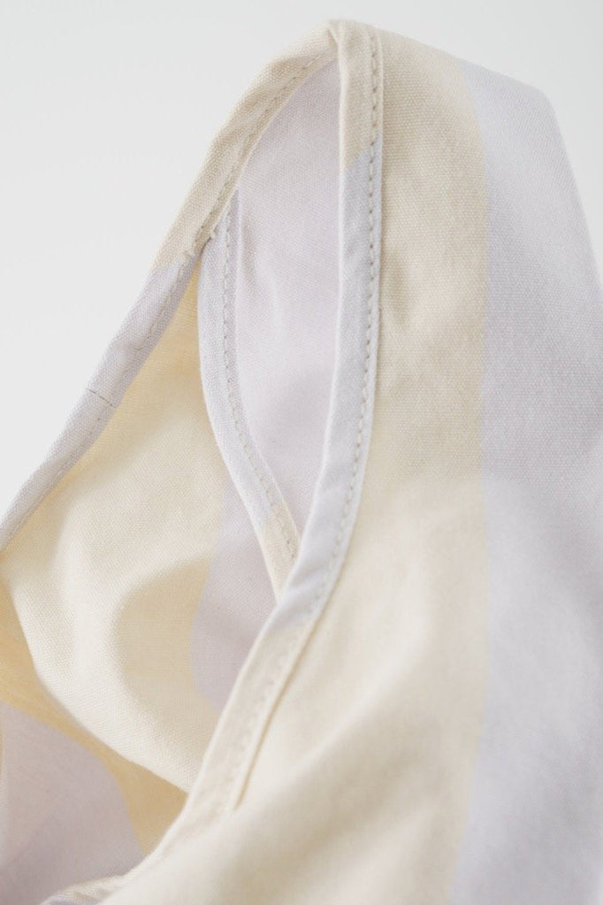 Buttermilk Stripe Canvas Baggu