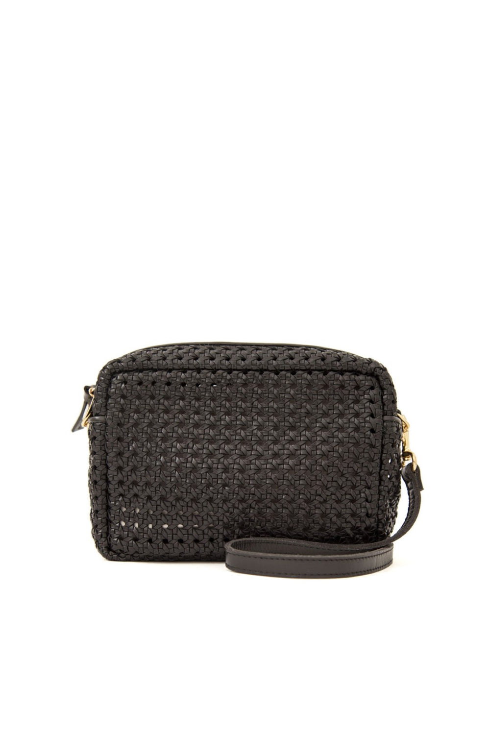 Black Rattan Midi Sac