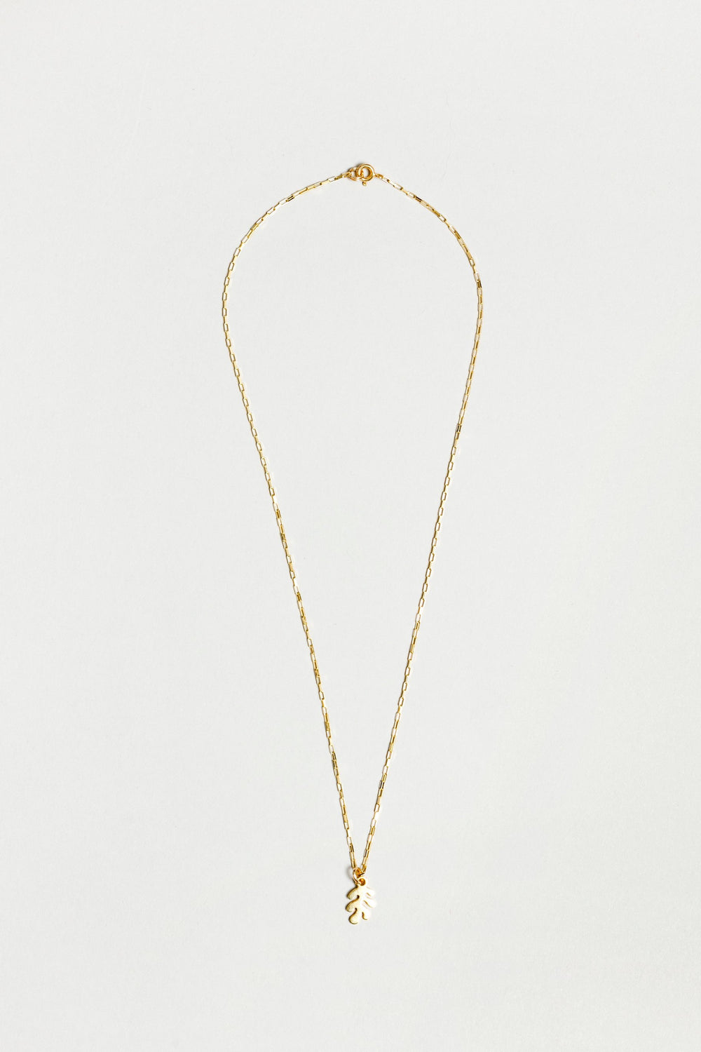 Gold Charm Leaf Necklace