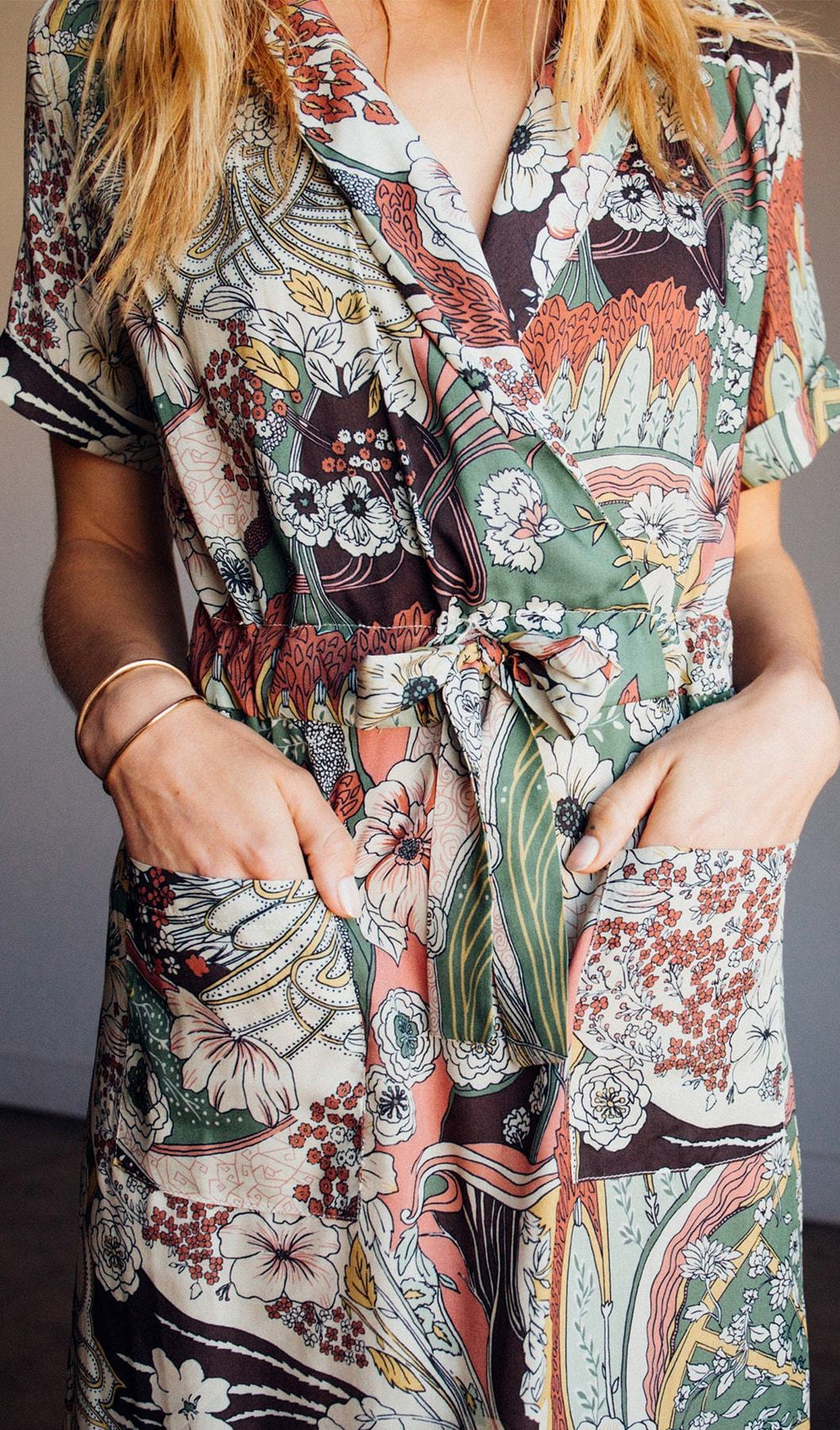 Sage Floral Lina Dress