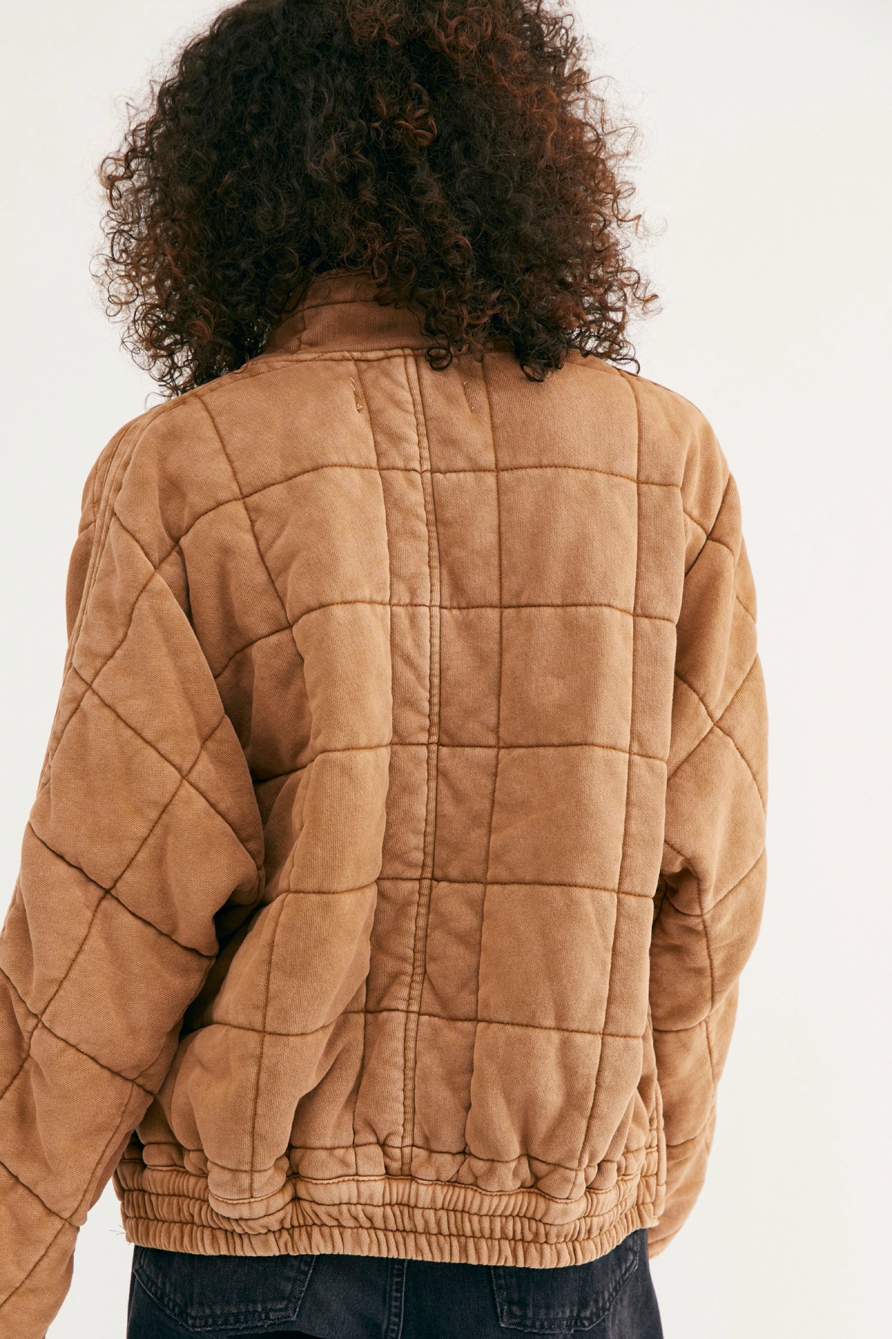 Toasted Coconut Dolman Quilted Jacket