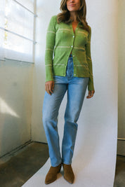 Fern Striped Cardigan