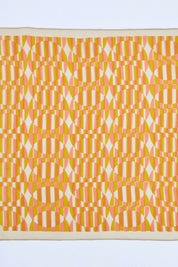 Peach Ochre Optic Wave Bandana