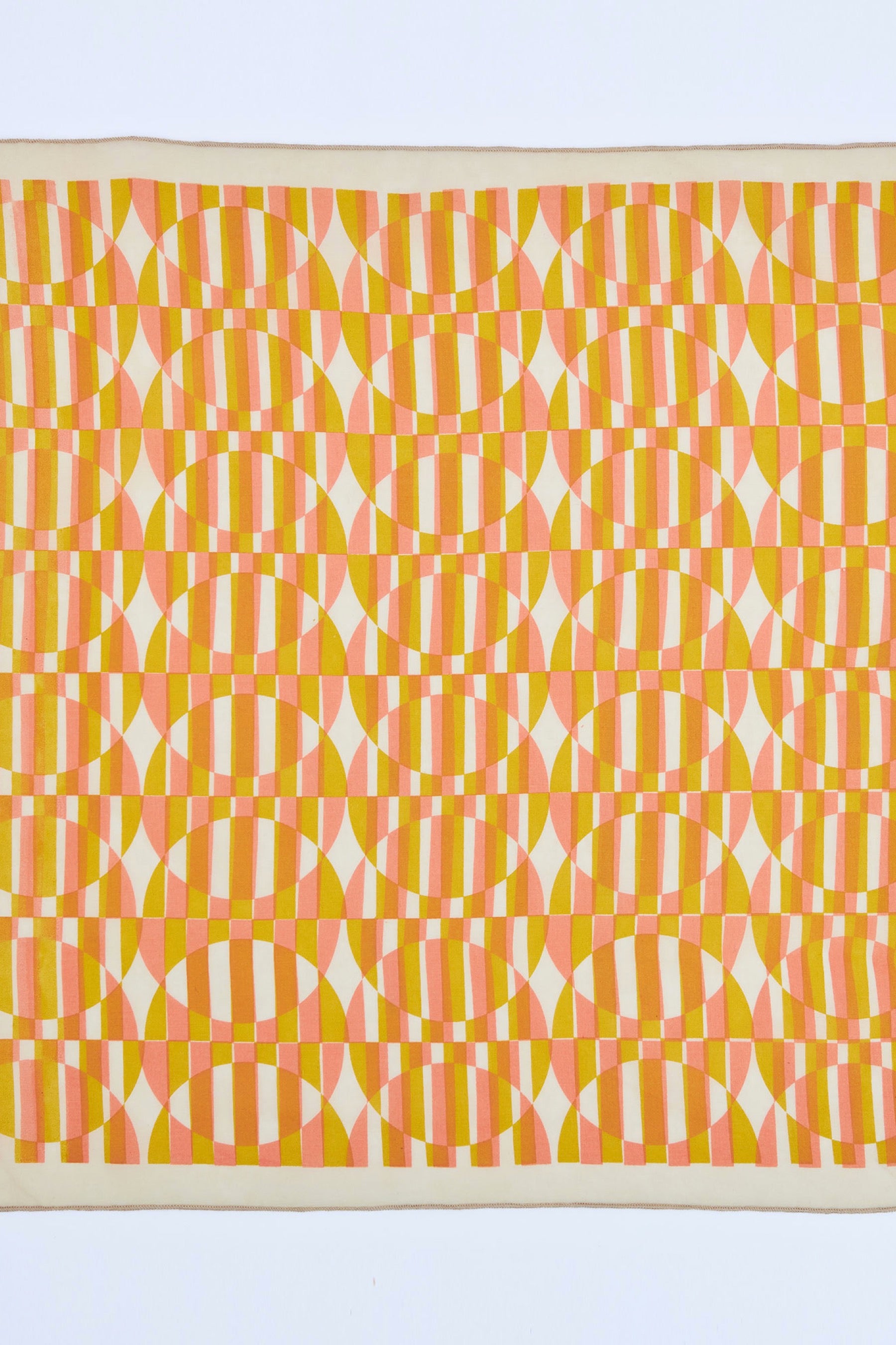 Peach Ochre Optic Wave Bandana