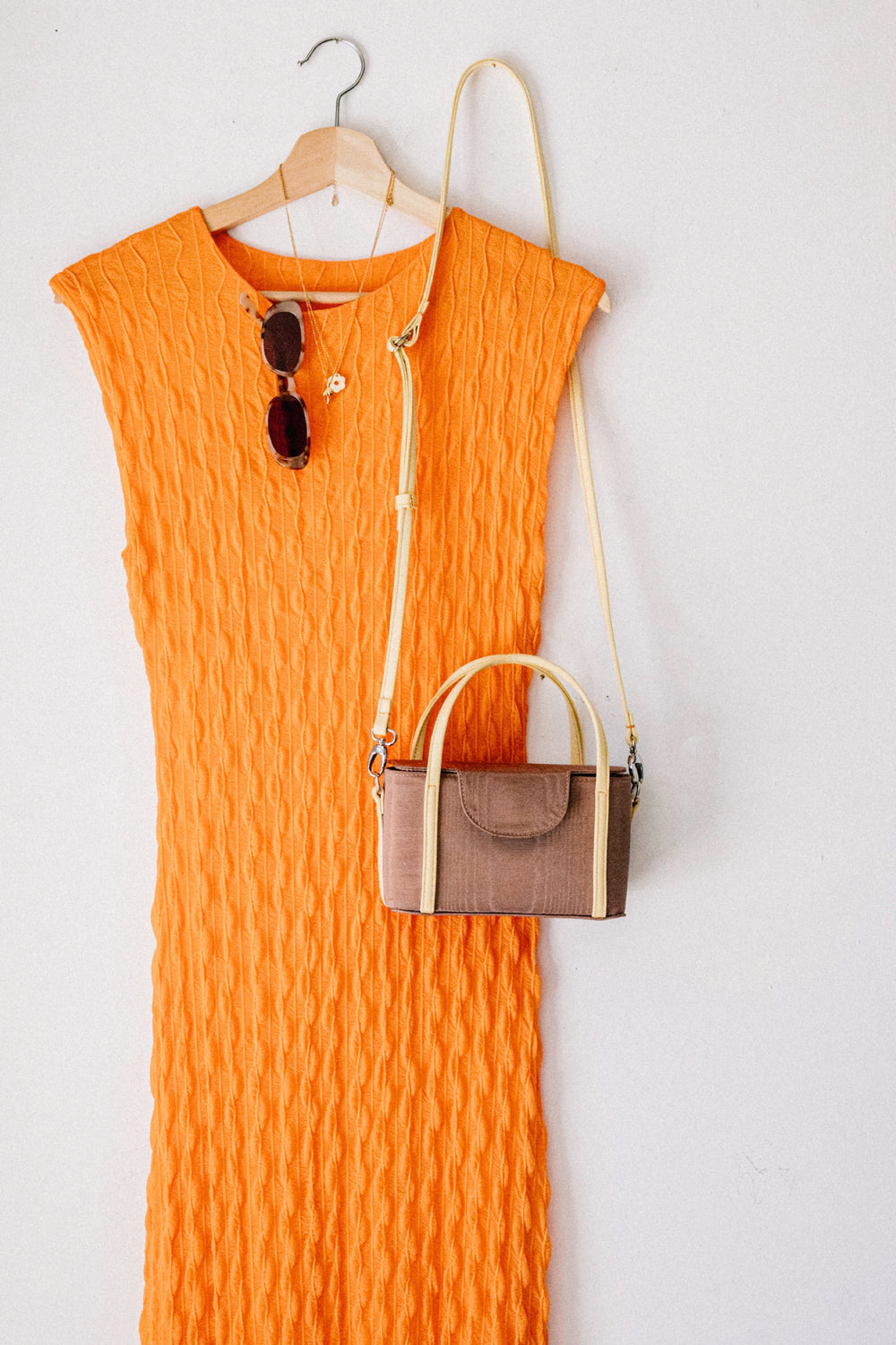 Orange Ross Midi Dress