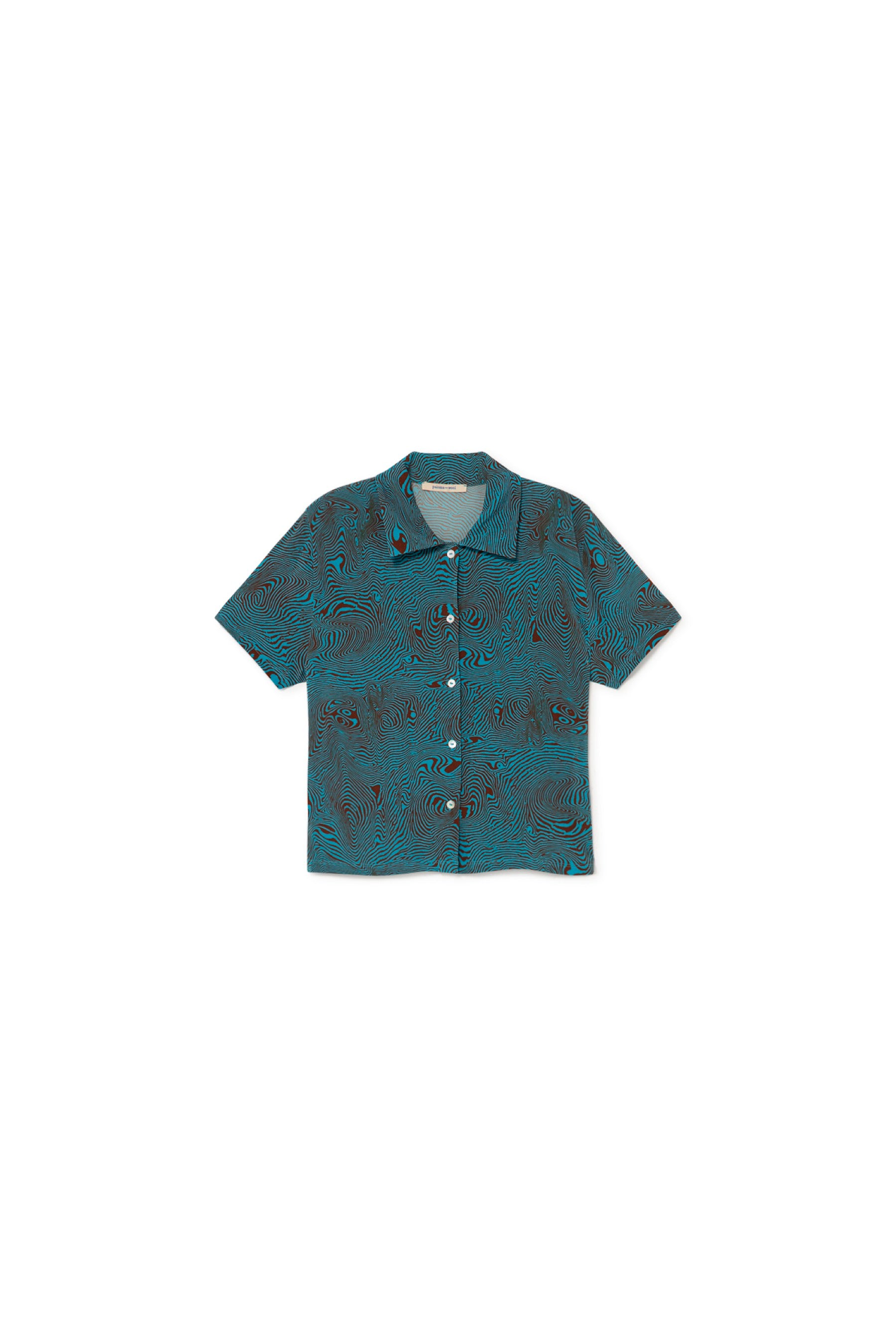 Mosaic Blue Regina Top