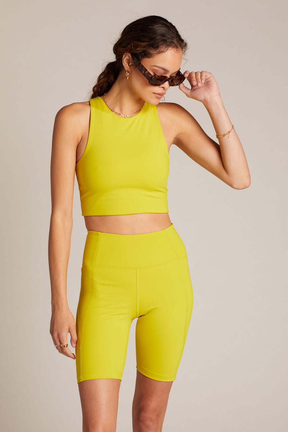 Chartreuse Dylan Crop