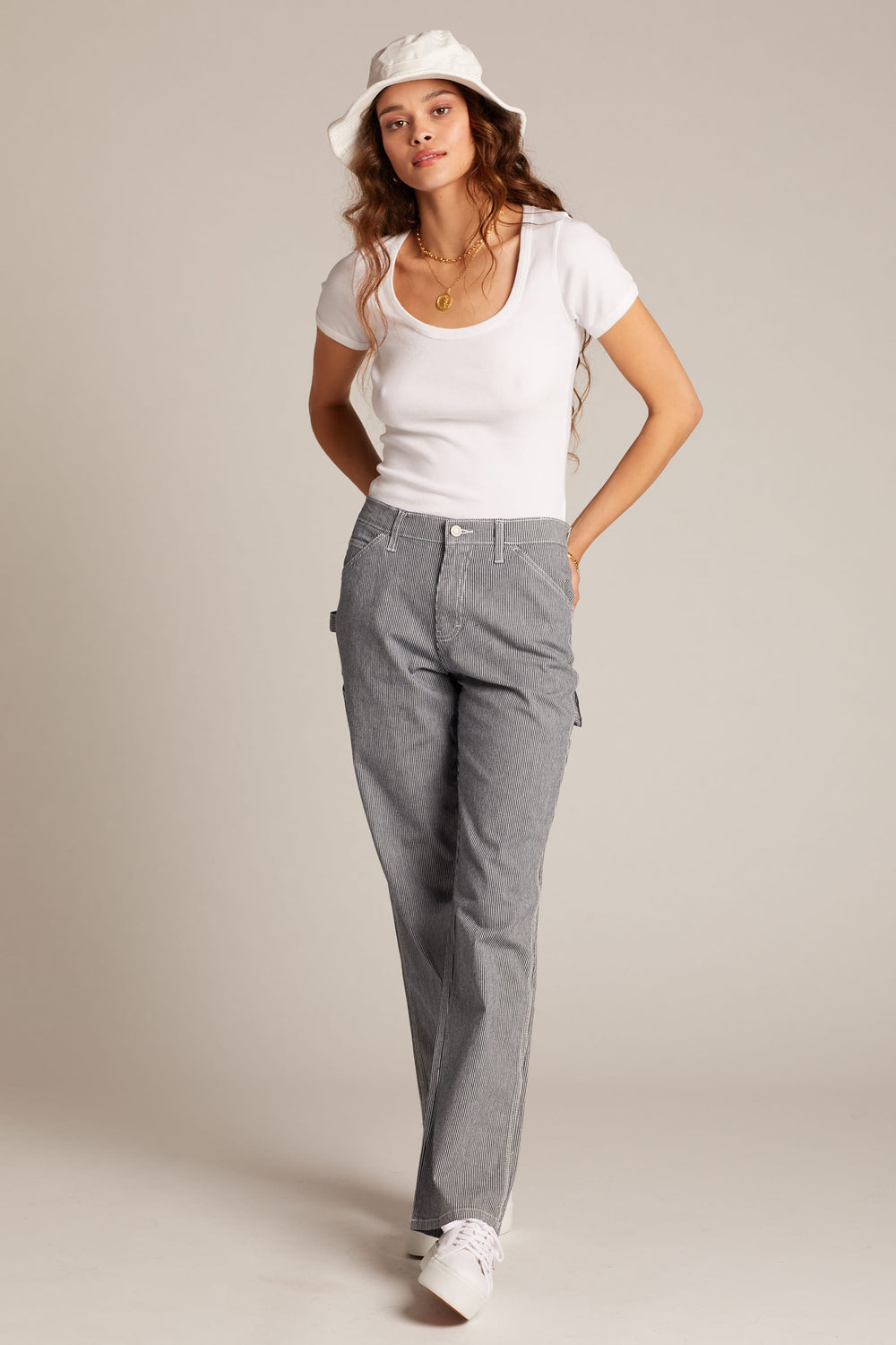 Railroad Stripe Carpenter Pant
